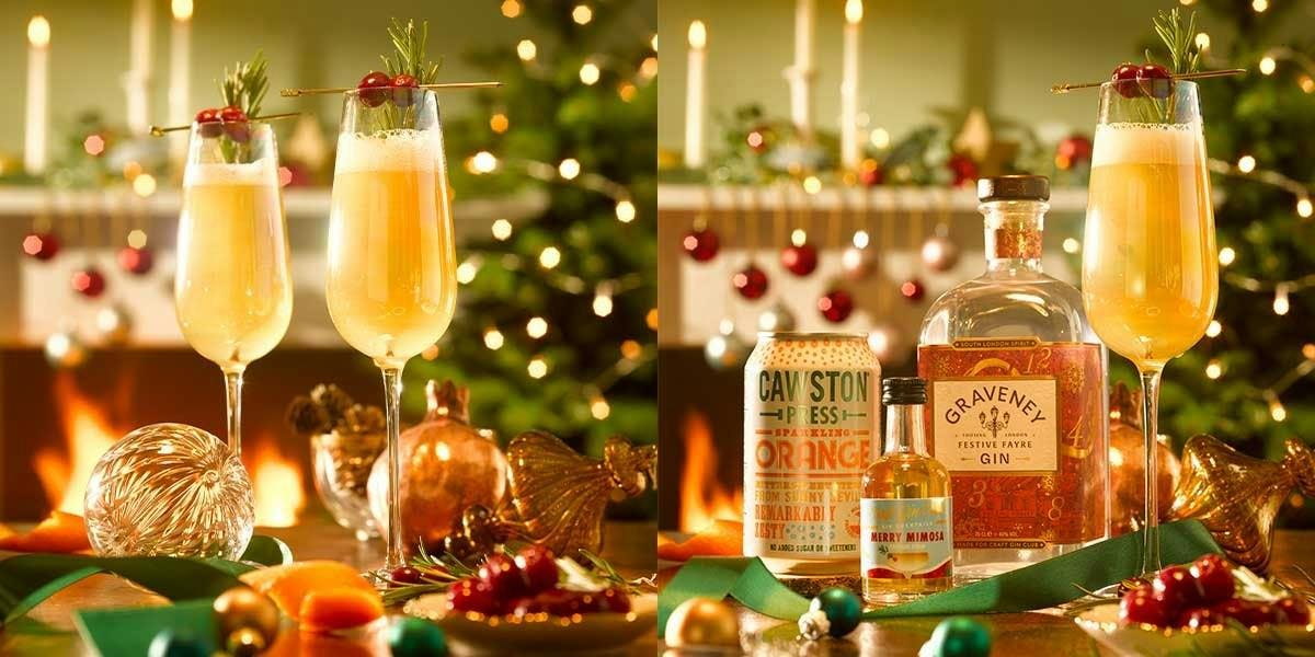 Craft Gin Club's Merry Mimosa is the perfect gin cocktail recipe for Christmas! 