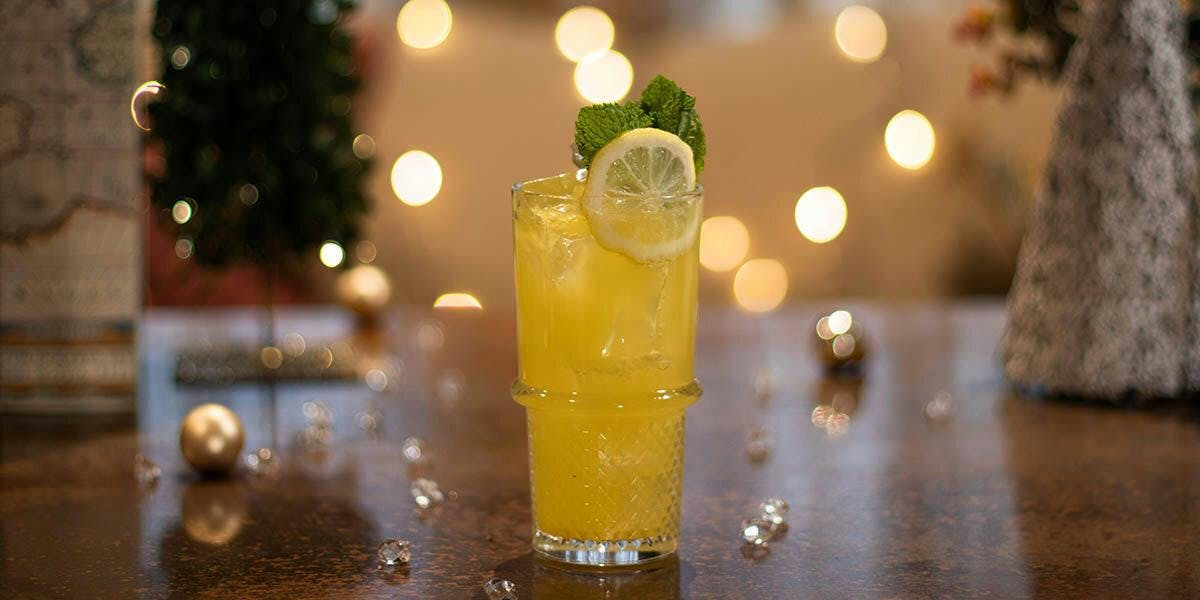 This orange and gin cocktail is brimming with zesty, festive spirit! 