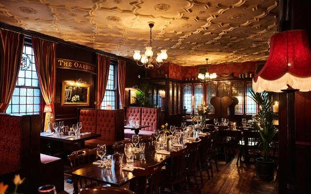 Inside the ship tavern pub in London