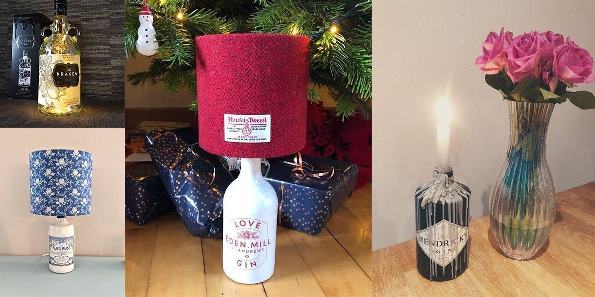 8 ways to upcycle your empty gin bottles to make something lovely for your home!