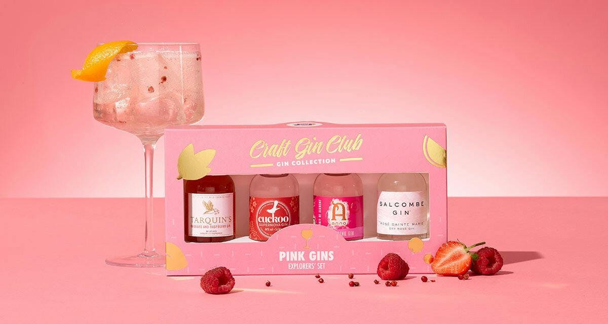 This miniature pink gin set makes the perfect gin gift! 