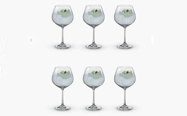 John Lewis Set of 6 Dartington Crystal Copa Glasses