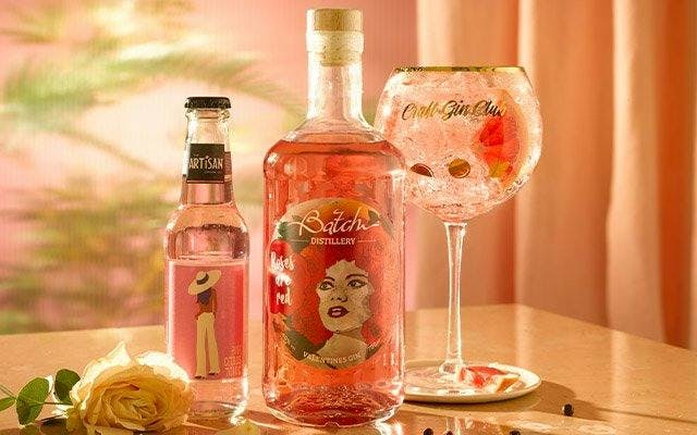 The perfect Valentine's Day gin and tonic serving suggestion