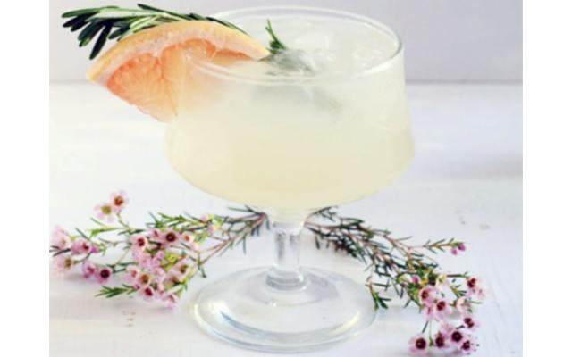Low-calorie Greyhound gin cocktail