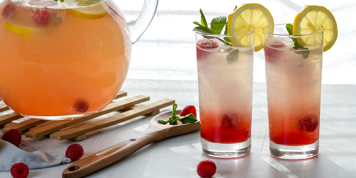 Raspberry gin lemonade is the perfectly pink drink we'll be sipping on this weekend!