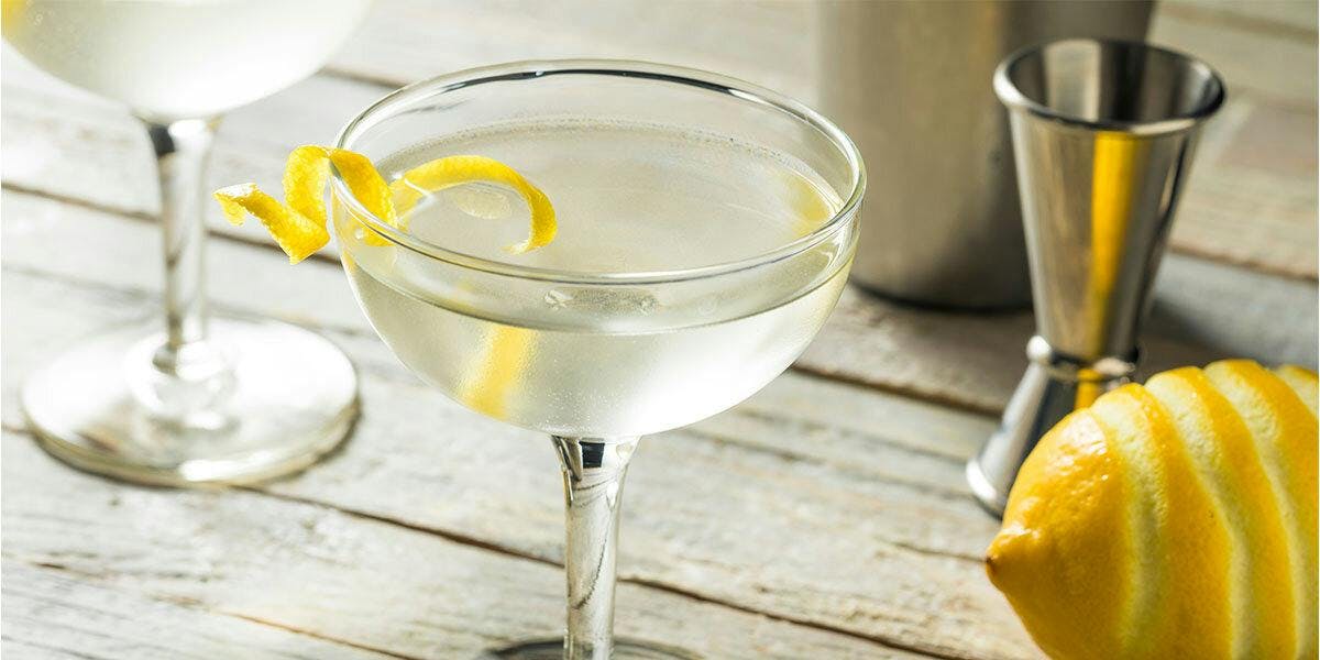 The Elder Witch is an elderflower-infused Martini that's full of spooky magic and wonder! 