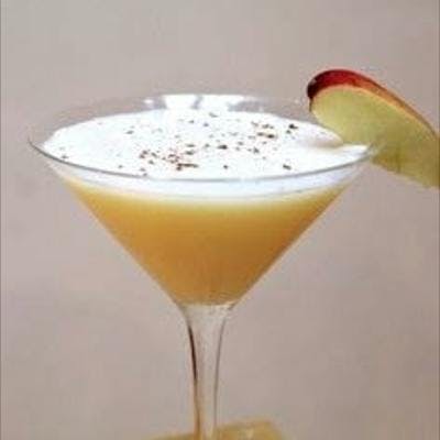 spiced apple flip gin cocktail