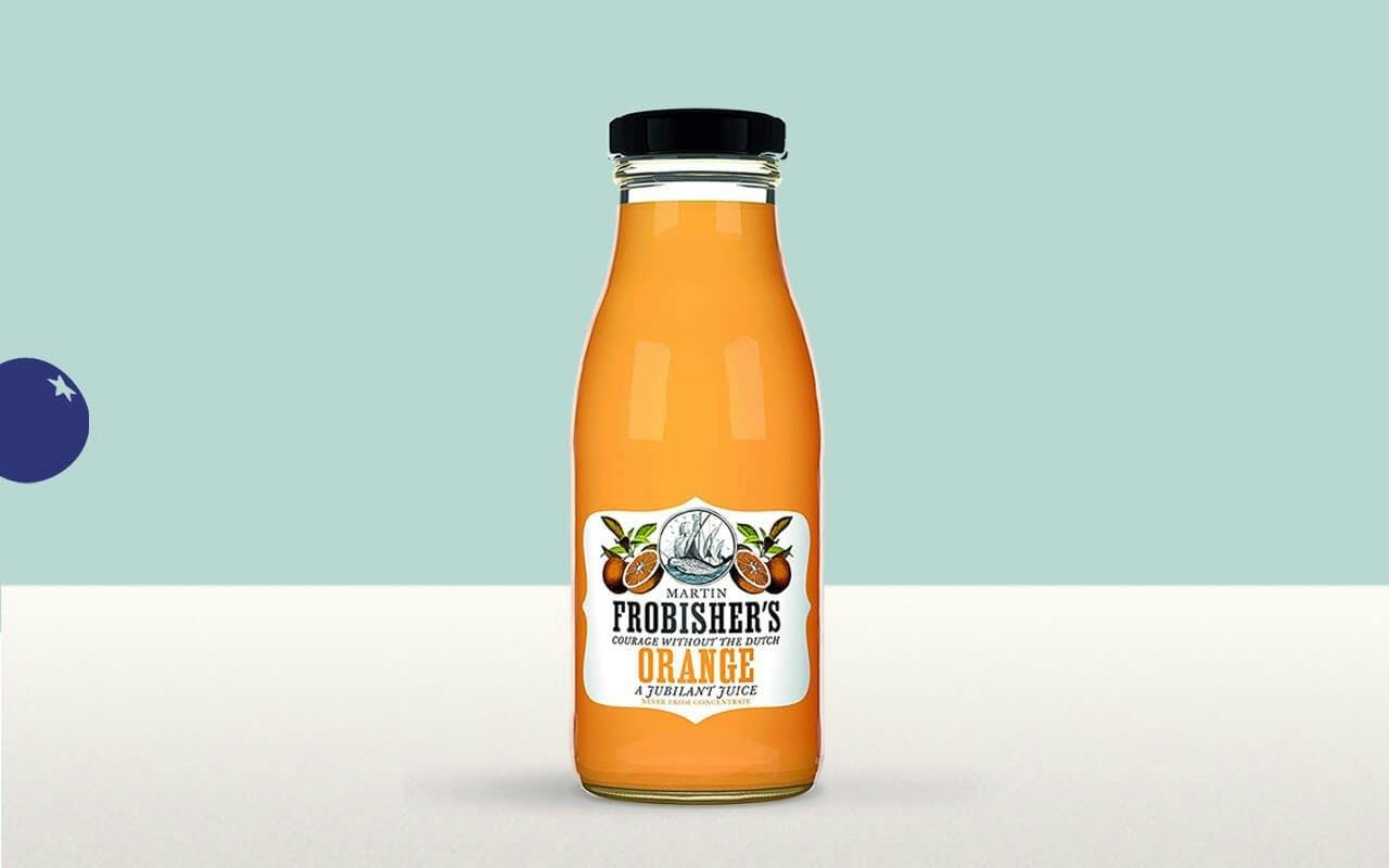 Frobishers Orange Juice in the box
