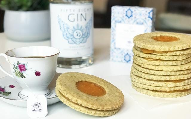 Earl Grey biscuits gin grapefruit curd The Gin Baker