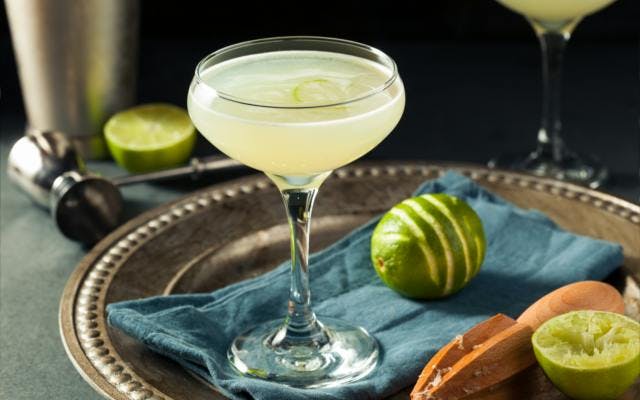 The classic Gimlet is made with just lime and gin!