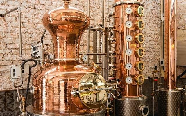 Brass Lion Distillery’s magnificent copper stills