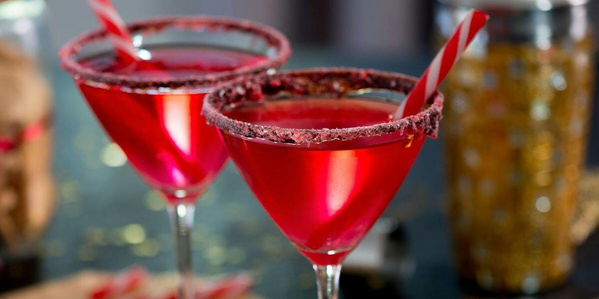 This sweet sloe gin cocktail is perfect for enjoying with a salty snack!