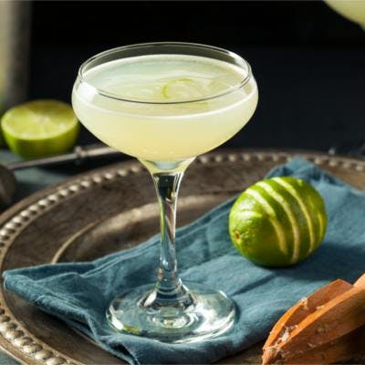 Lime gin gimlet cocktail