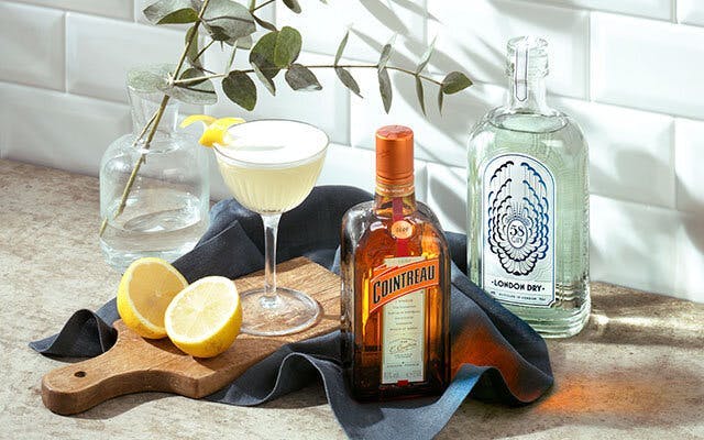 A White Lady with a lemon garnish is an elegant and timeless classic gin cocktail