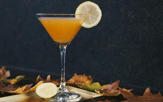 Gin apricot autumn sloe gin martini