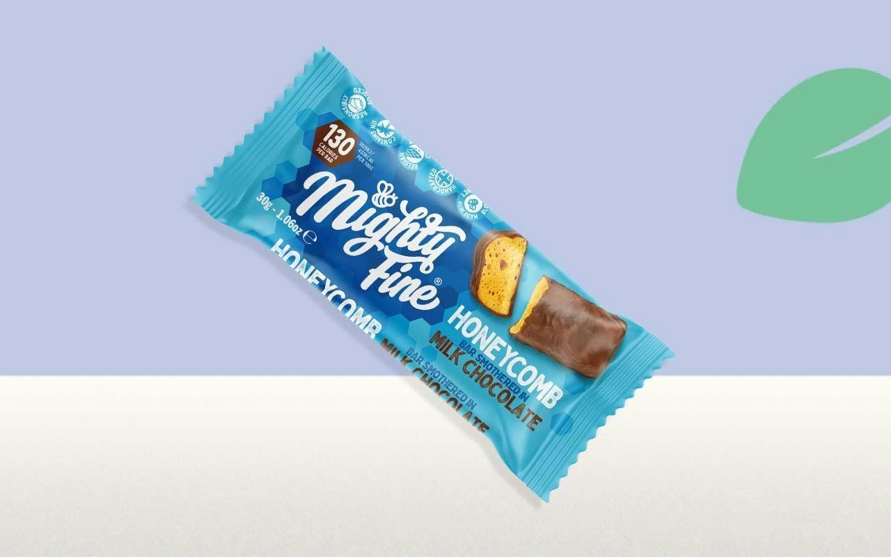 Mighty Fine Milk Chocolate Honeycomb Bar