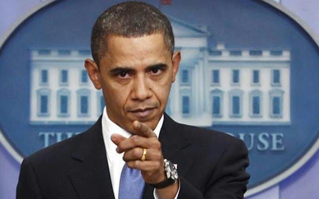 Barack obama pointing