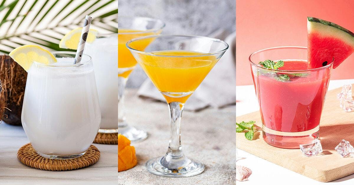 These tropical gin cocktails will have you dreaming of the beach!