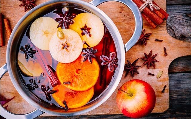 Hot Mulled Gin Punch cocktail recipe