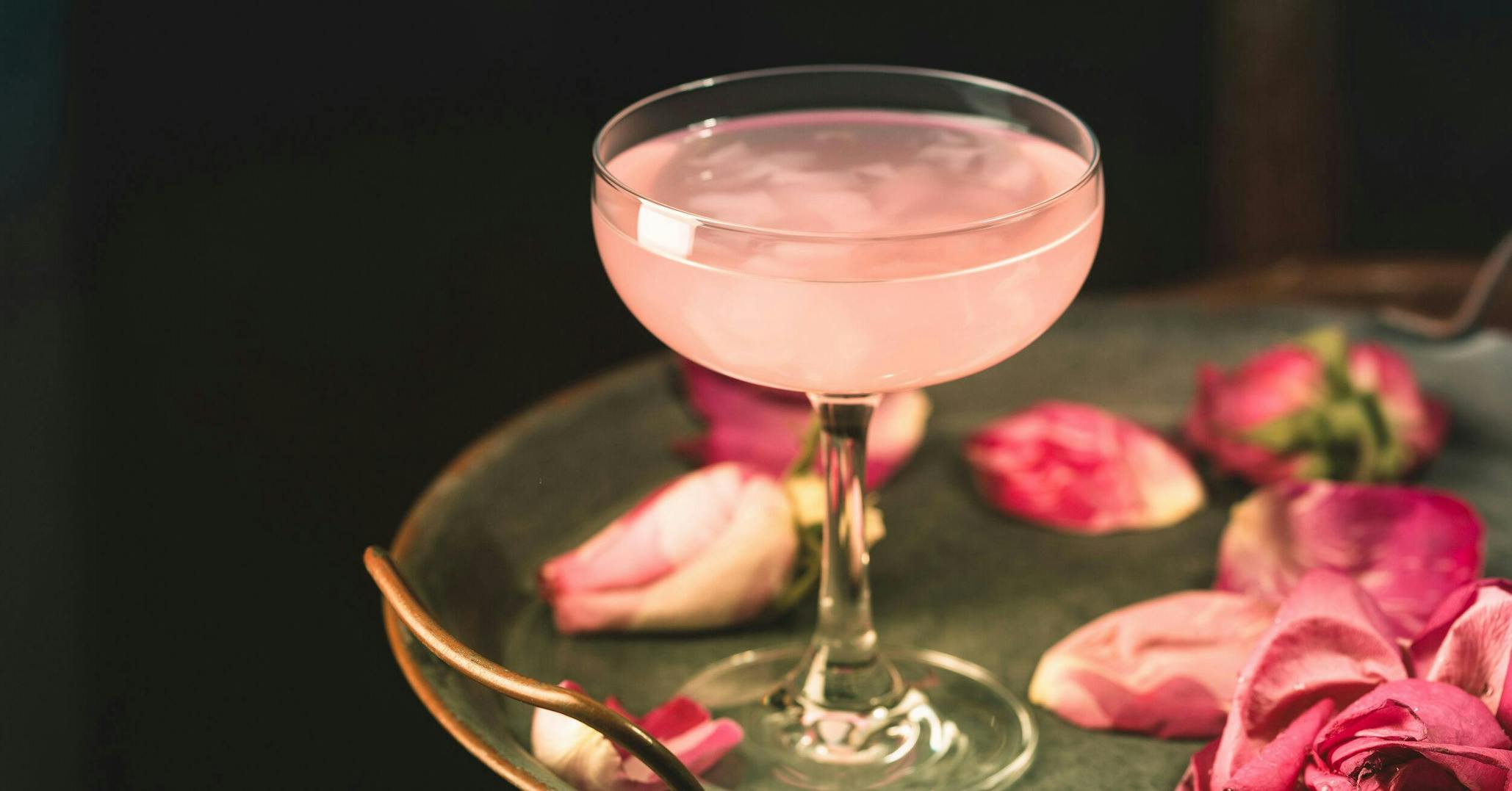 Is this pretty Rose Petal Martini as sweet and innocent as it looks? (Hint: nope!)