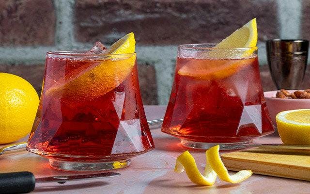 Cherry and lemon cocktail 