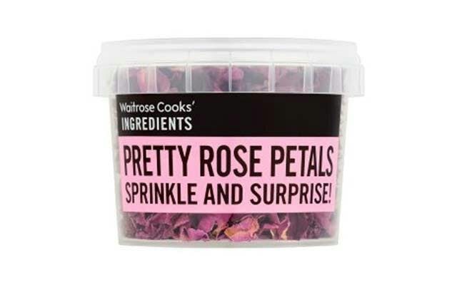These edible dried rose petals make an amazing garnish for pink gin cocktails &gt;&gt; only £1.99 in Waitrose!