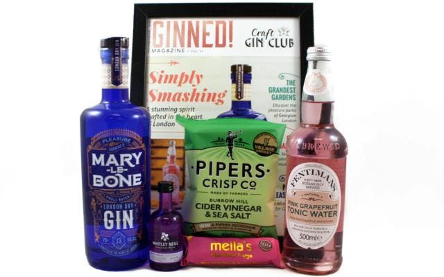July Gin of the Month Marylebone Gin Box Contents