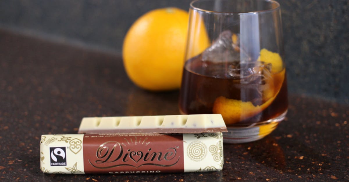 Divine Cappuccino chocolate bar gin coffee cocktail