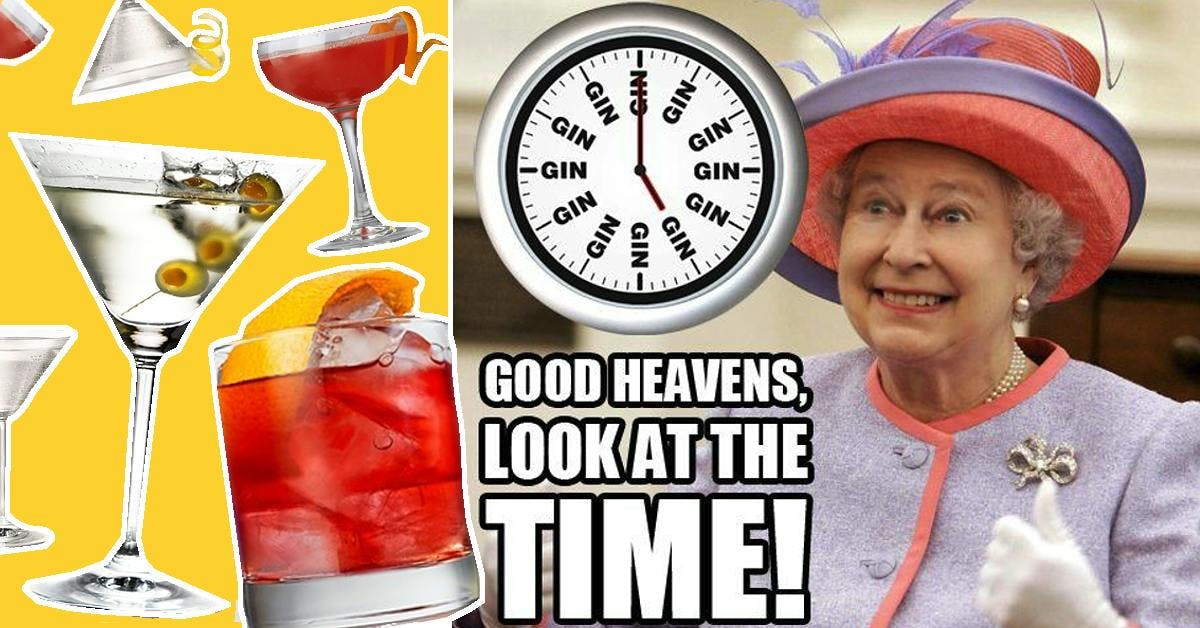 Want to drink like the Queen? Grab the gin!