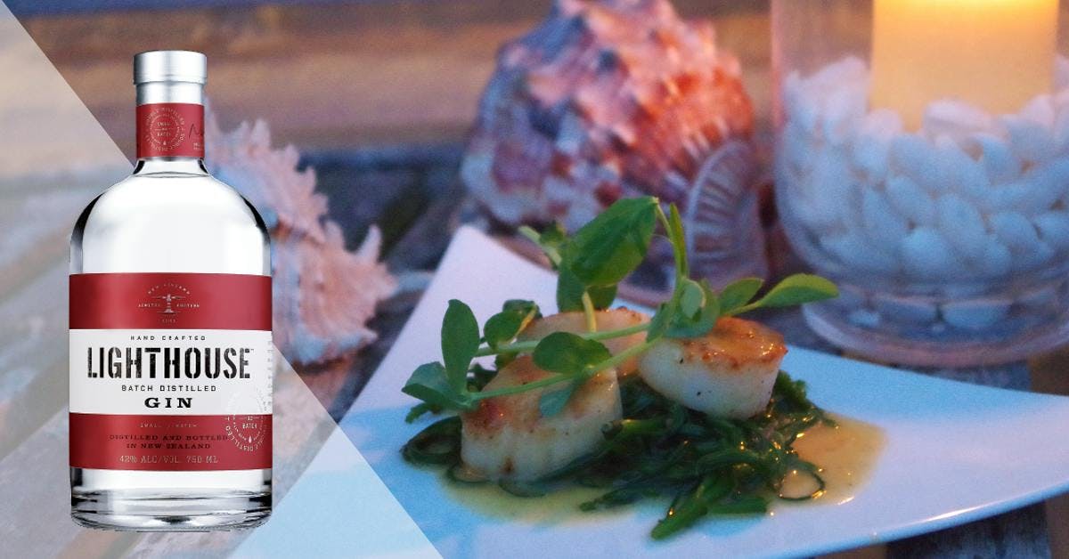 Lighthouse Gin-fused Scallops will be your new favourite recipe