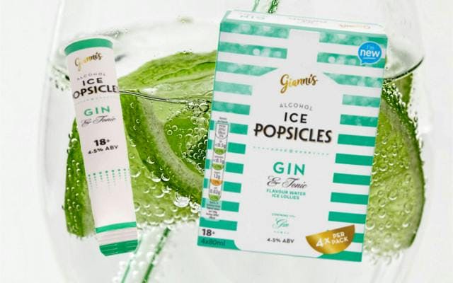Gin and Tonic ice popsicles from Aldi