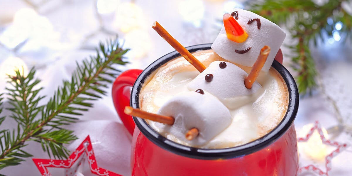 Make your own Frosty the Snowman and Rudolph the Red-nosed Reindeer Christmas cocktail garnishes!