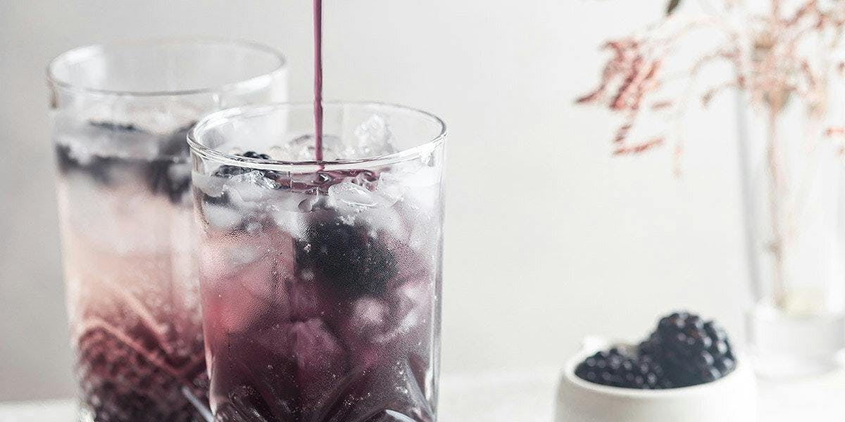 Our Blackberry Champagne Punch is dark, bubbly and delectably berry-licious! 