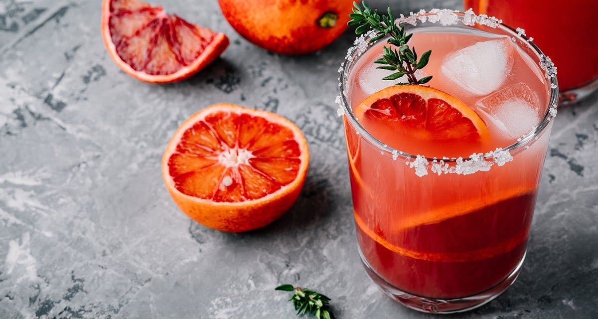This Blood Orange Ginarita cocktail recipe will brighten up your day!