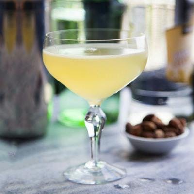 Twentieth century gin in martini glass cocktail