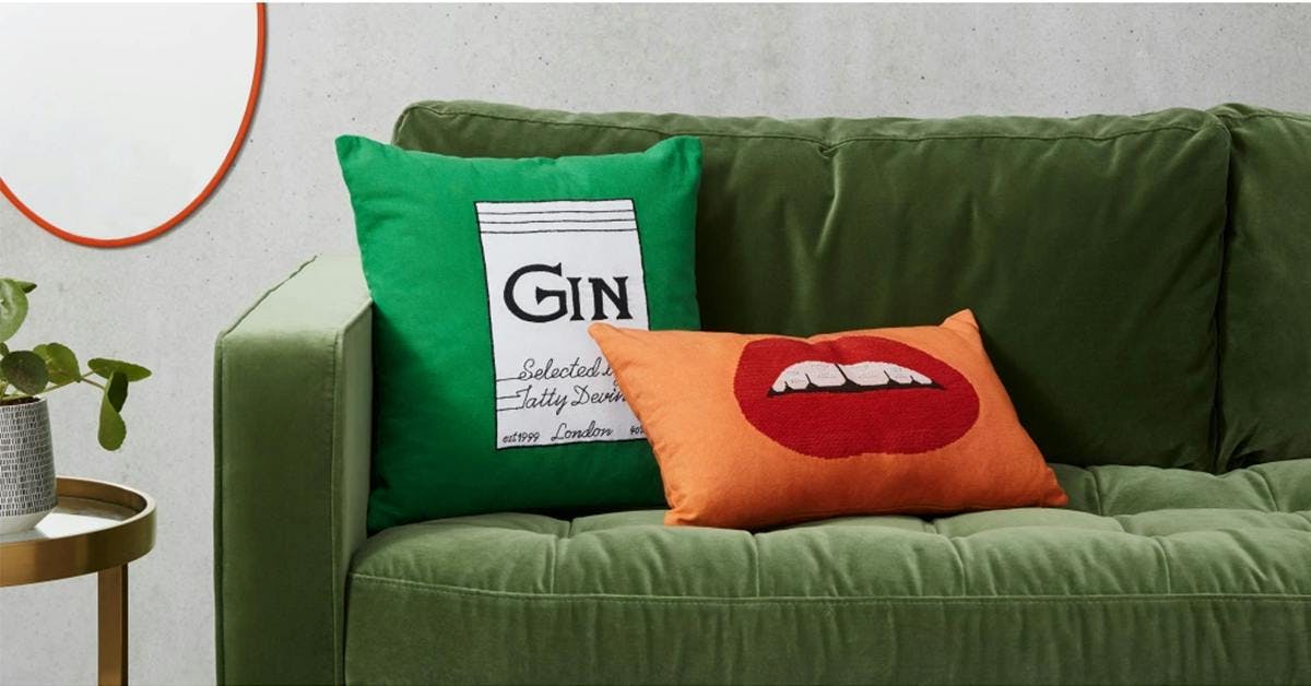 Cosy up with one of these stylish gin-themed scatter cushions and a G&T