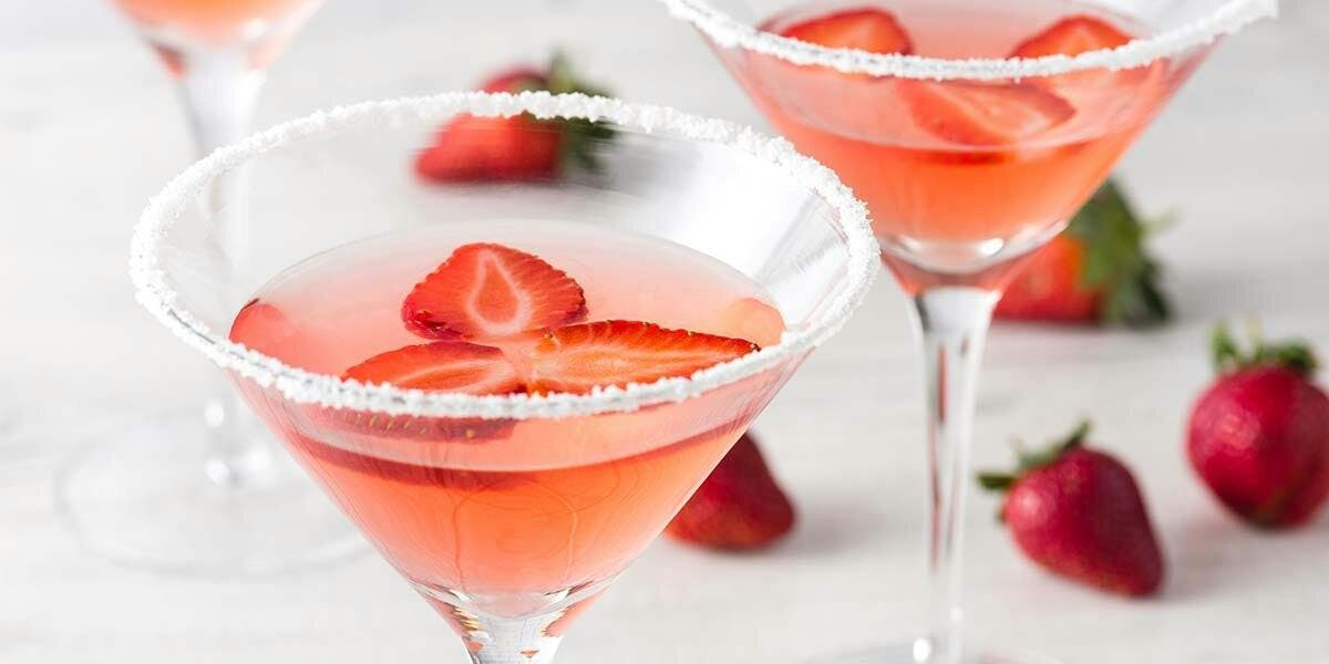 Rustle up one of these Strawberry Martinis for someone berry special in your life!