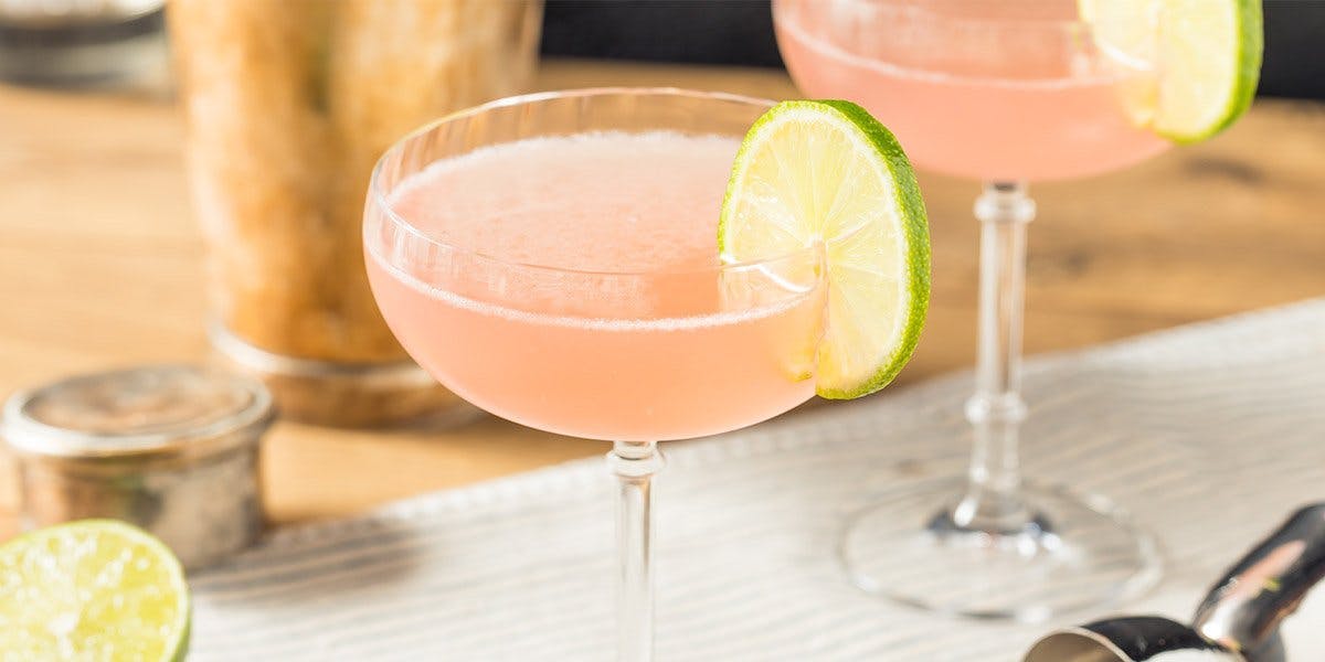 Rhubarb, prosecco and gin come together in this stunning spritz cocktail!