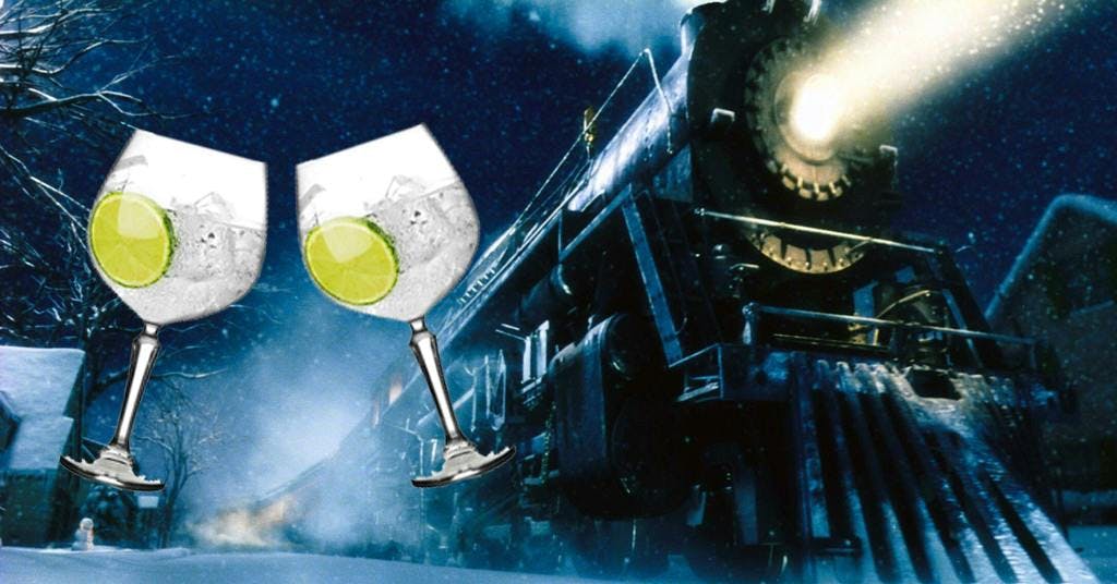 Drink gin on this festive gin train!