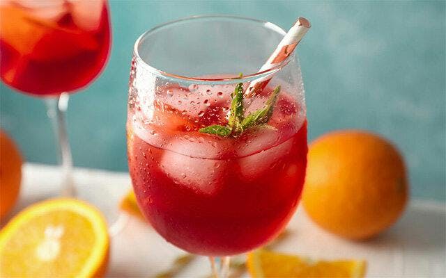 Gin & Red Wine Punch cocktail recipe