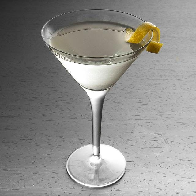 Martini with a twist of lemon