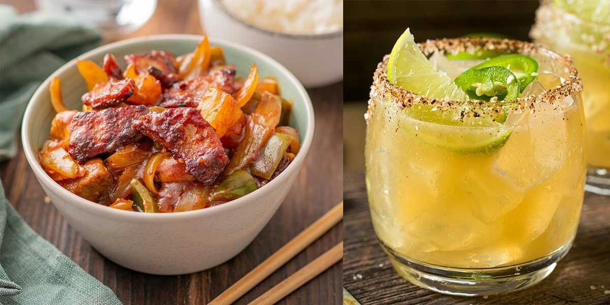 Find the perfect gin cocktails to pair with sweet and sour, sushi and noodle dishes! 