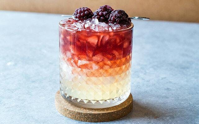 Crème de mûre - a blackberry liqueur that’s good over ice, and even better in gin cocktails!