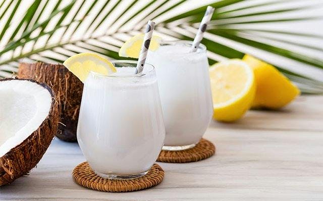 Coconut gin cocktail