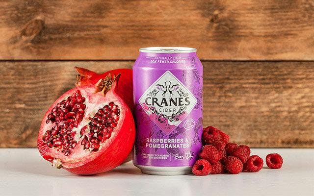 Cranes Raspberries & Pomegranates Cider