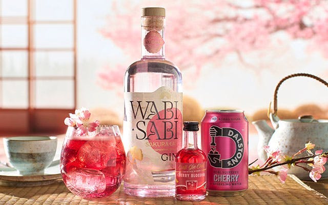 Craft Gin Club's April 2024 Gin of the Month with Wabi Sabi Sakura Gin and Dalston's Cherry Soda
