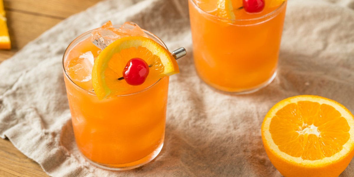 The Seabird cocktail recipe is a gorgeous mix of gin and orange juice!