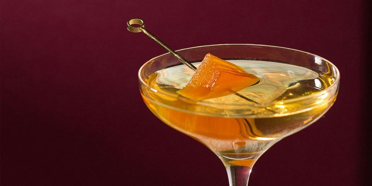 This fruity and warmly spiced take on the traditional Gimlet is remarkable!