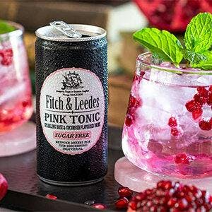 Fitch & Leedes Pink Tonic Sugar Free mixer with low calories