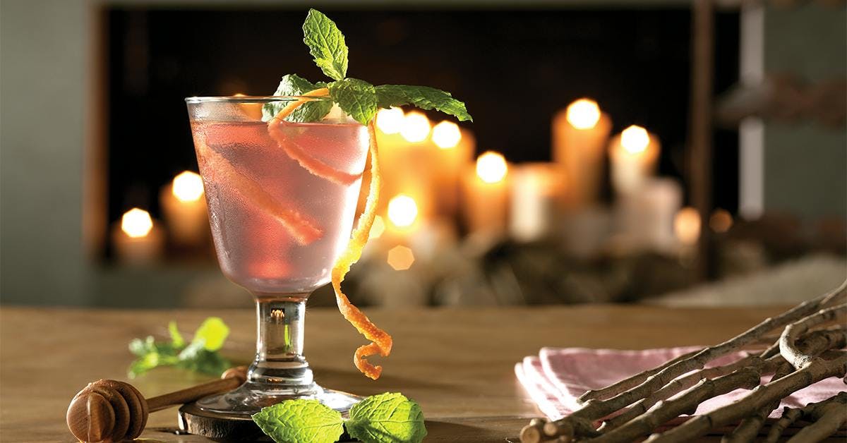 November's Cocktail of the month is a playful, pink gin cocktail ginspired by the Northern Lights! 